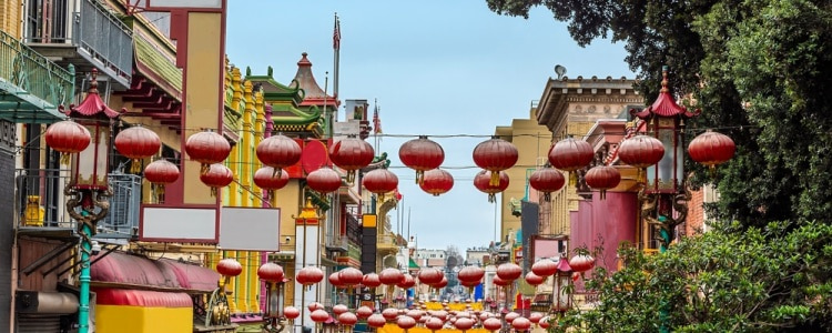 San Francisco street scene in Chinatown